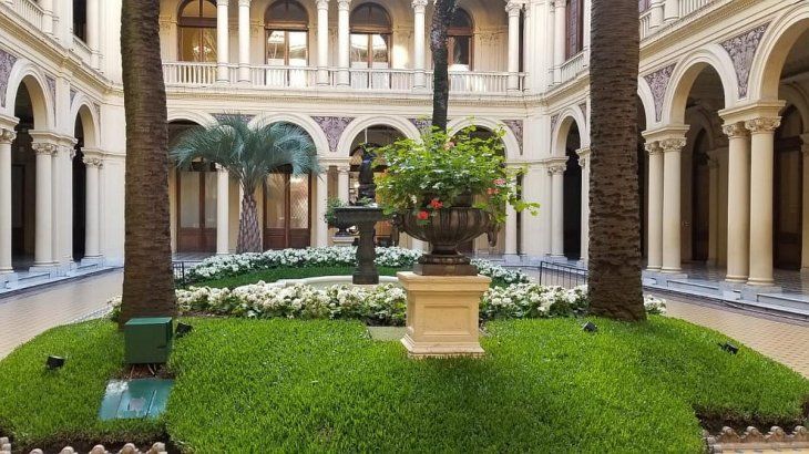 El patio de Las Palmeras.