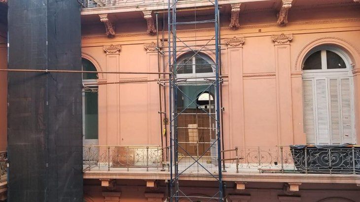 Obras en Casa Rosada.