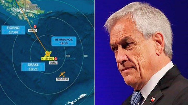 El presidente chileno Sebastián Piñera desplegó un operativo urgente tras desaparición del avión militar. “Estamos consternados”, dijo. El nuevo ministro de Defensa, Agustín Rossi, prepara envío de ayuda en las tareas de búsqueda.