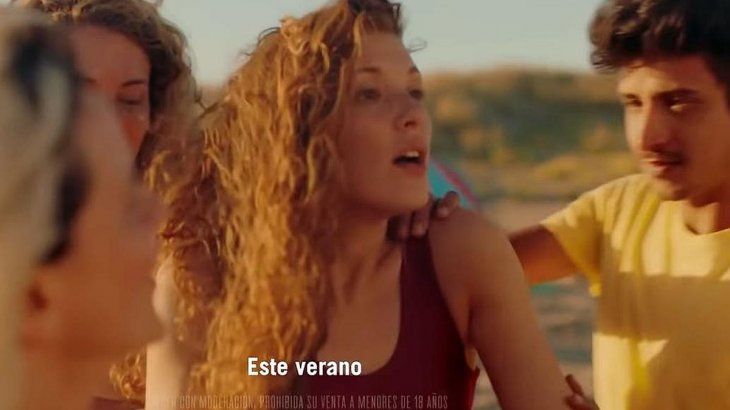 Imagen de la publicidad de Brahma que fue sacada del aire.