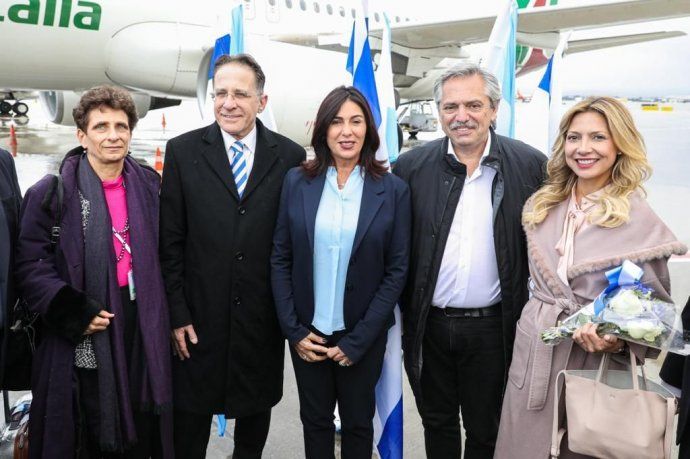 Alberto Fernández y su comitiva arribaron a Israel.