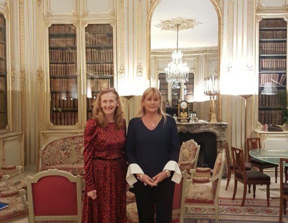 La ministra de Justicia y Derechos Humanos, Marcela Losardo, se reunió con su par francesa, Nicole Belloubet.