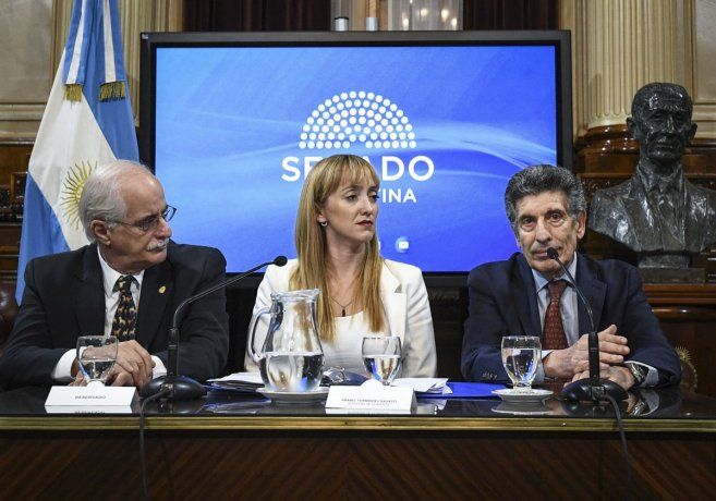 Carlos "Chacho" Avarez, exponiendo ante la Comision de Acuerdos del Senado de la Nacion.