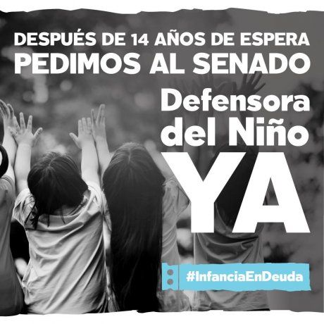 Renuevan reclamo para que se designe al defensor del niño.