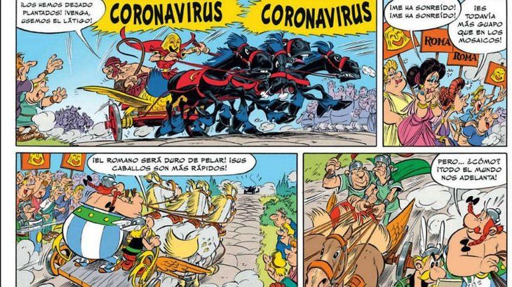 Asterix y Obelisc se enfrentan a "Coronavirus" en <a href=