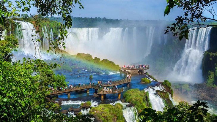 Las cataratas del Iguazú, imponentes.