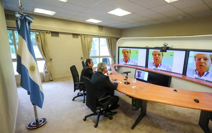 Meses atrás, Alberto Fernández en una charla por videoconferencia con el vicepresidente del Banco Mundial, Axel van Trotsenburg. Meses atrás, Alberto Fernández en una charla por videoconferencia con el vicepresidente del Banco Mundial, Axel van Trotsenburg.