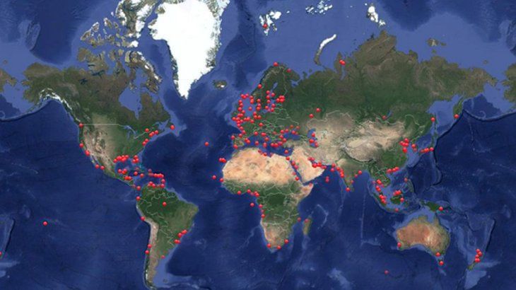 Cargueros petroleros en puerto al 21 de abril de 2020.