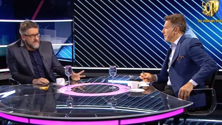 Animales Sueltos: el anterior conductor, Alejandro Fantino, y el nuevo, Luis Novaresio.