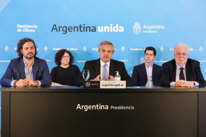 El presidente Alberto Fernández anunció la extensión de la cuarentena hasta el 10 de mayo.