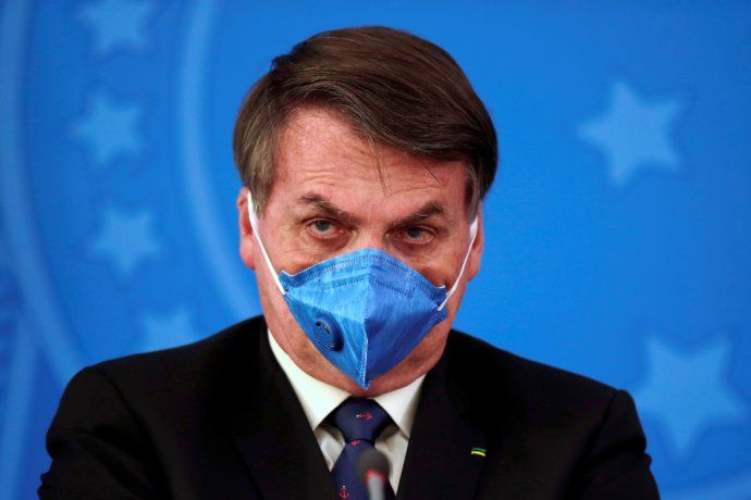 El presidente de Brasil, Jair Bolsonaro, desalentó la cuarentena como forma de combatir el coronavirus.