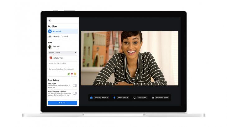 Función de Live Video.