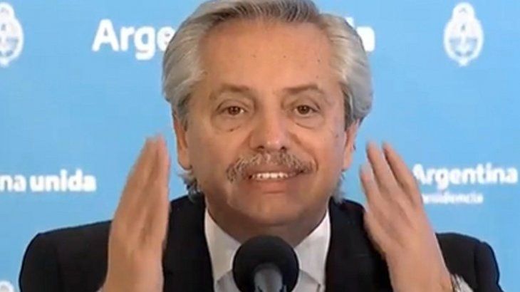 El presidente, Alberto Fernández, defendió el aislamiento social, preventivo y obligatorio.
