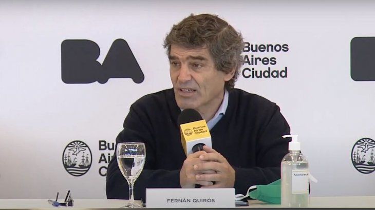 El ministro de Salud porteño, Fernán Quirós, celebró un amesetamiento en la curva de contagios de coronavirus en la Ciudad de Buenos Aires.