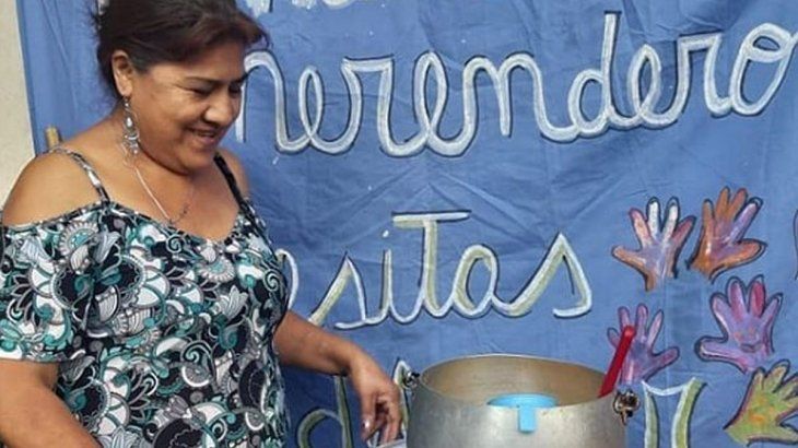 Carmen Canaviri, coordinadora del merendero