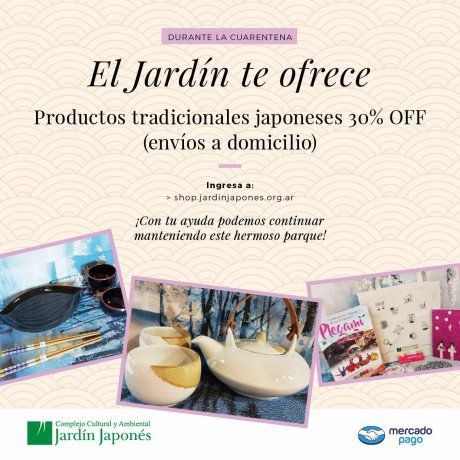 Con entradas anticipadas y delivery del restaurante que sirve comida tradicional nipona, el Jardín Japonés logró la forma de resurgir en este contexto.