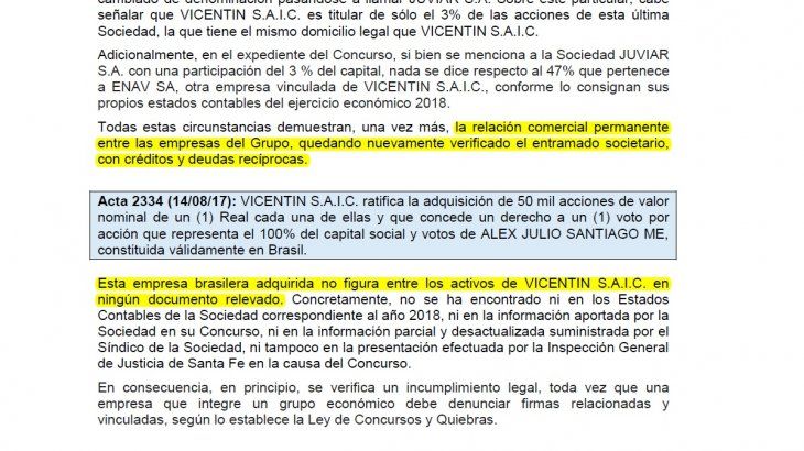 Vicentin: complejo entramado societario y fuerte deterioro patrimonial en apenas 20 meses