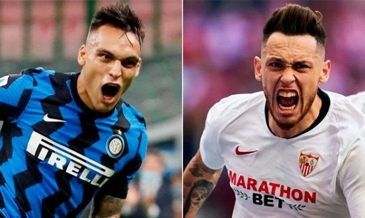 Lautaro Martínez y Lucas Ocampos serán protagonistas de la final de la Europa League