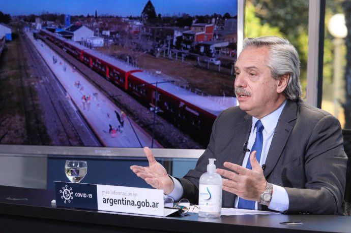 El presidente Alberto Fernández anunció obra pública desde Olivos.