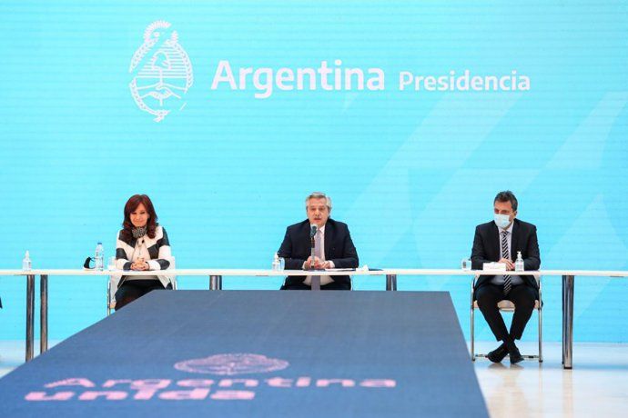 El presidente Alberto Fernández agradeció a Cristina Fernández de Kirchner y a Sergio Massa en el marco de las negociaciones por la reestructuración de la deuda.