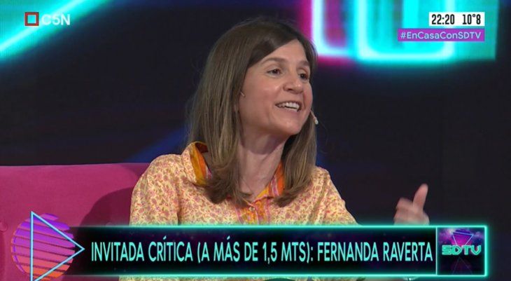 Fernanda Raverta en Sobredosis de TV. 