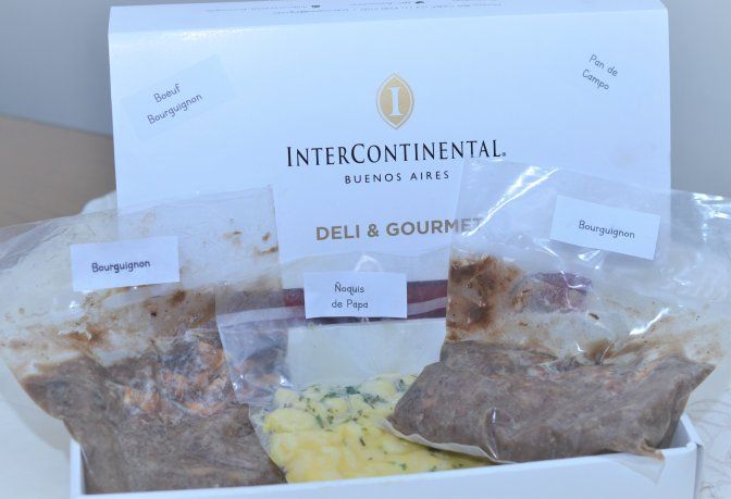 En el Hotel Intercontinental Buenos Aires su Chef Ejecutivo Bertrand Eginard desarrolló Box Gourmet.