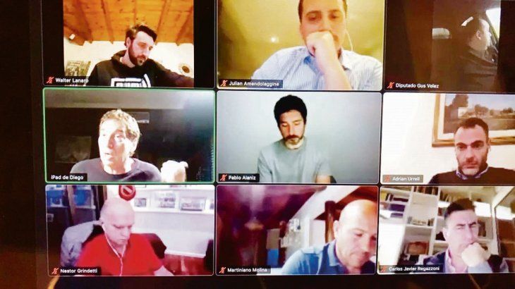 Santilli encabezó un zoom armado por Néstor Grindetti con dirigentes de la tercera sección electoral. 