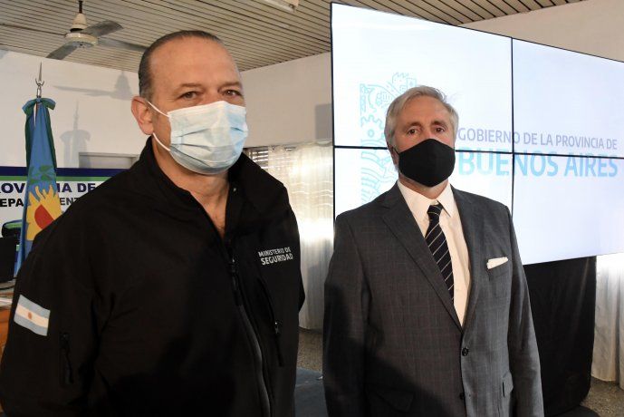 El Ministro de Seguridad bonaerense, Sergio Berni, junto al Procuración General de la Provincia procurador Julio Conte Grand, dieron a conocer el índice de evolución del delito en el distrito.
