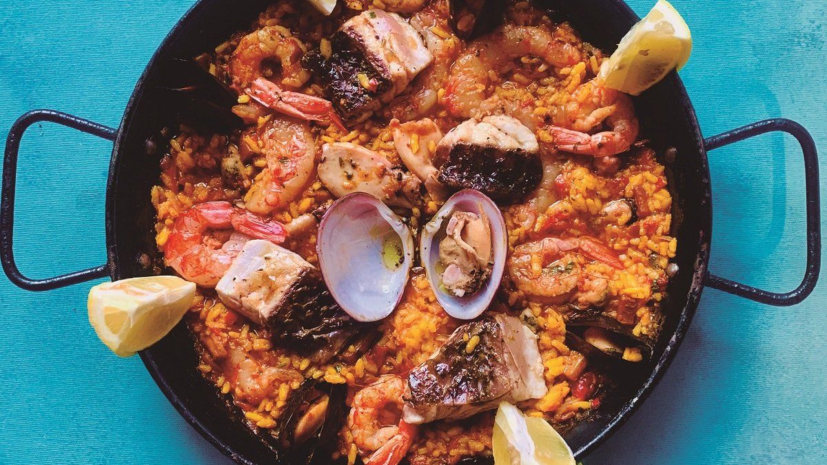 Cómo hacer paella de pescados y mariscos Aceite de Oliva, Recetas, paella
