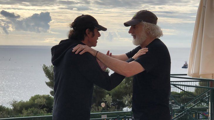 Vilas y Puppo, en uno de sus tantos encuentros. La historia del marplatense y su reclamo llegan a Netflix.