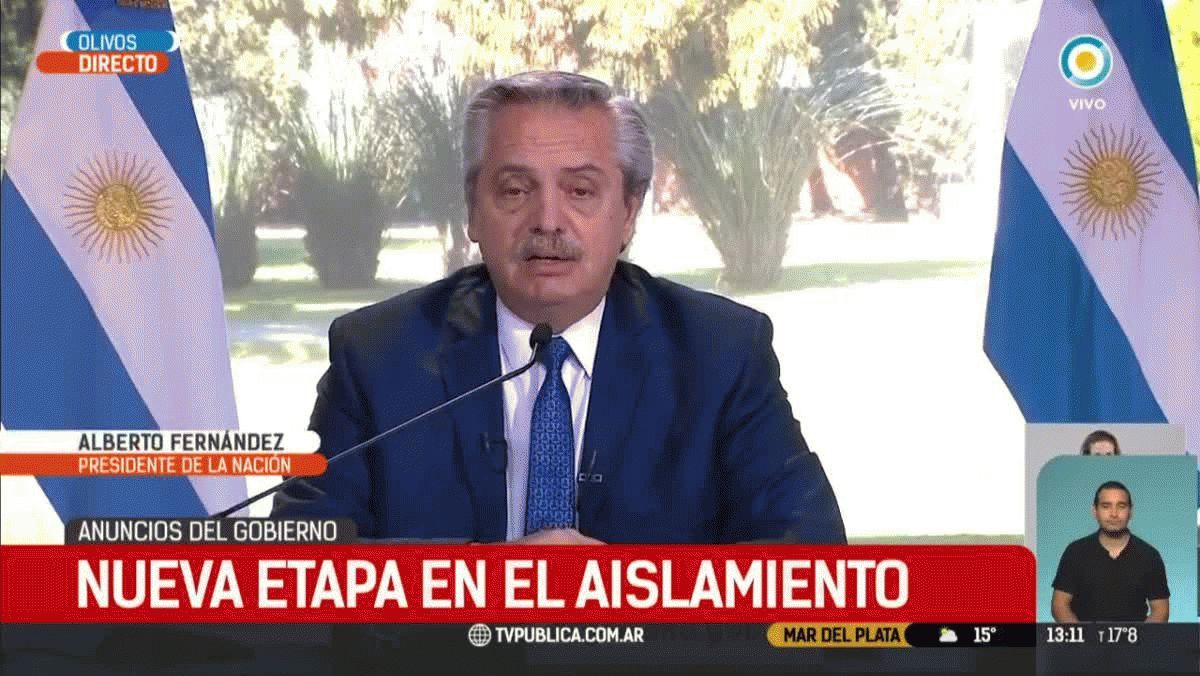 Videos: el discurso de Alberto Fernández sobre al extensión de la cuarentena