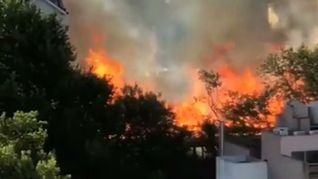 Un incendio arrasó con un restaurante en Lomas de Zamora