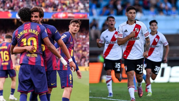 El Barcelona, el equipo que más jugadores tiene en semifinales, y River, el equipo argentino que más tiene en dicha instancia.