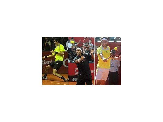 Chela, González y Mayer. Dos ganaron y uno quedó eliminado del ATP de Buenos Aires.
