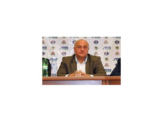 George Nijaradze, hombre fuerte del rugby georgiano.