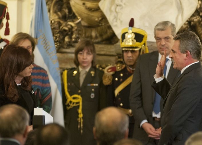 Cristina tomó juramento a Rossi y Puricelli (foto 1)