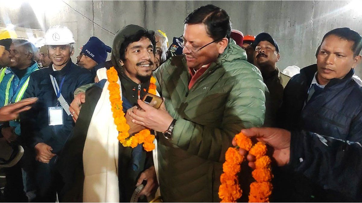 They rescued the 41 workers who had been trapped in a tunnel for 17 days