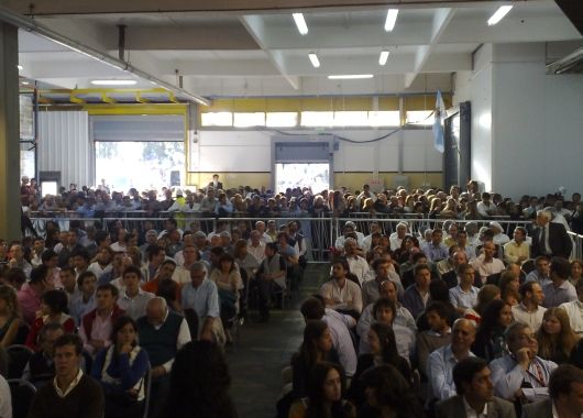 Salón antes de comenzar el discurso de la Presidente.