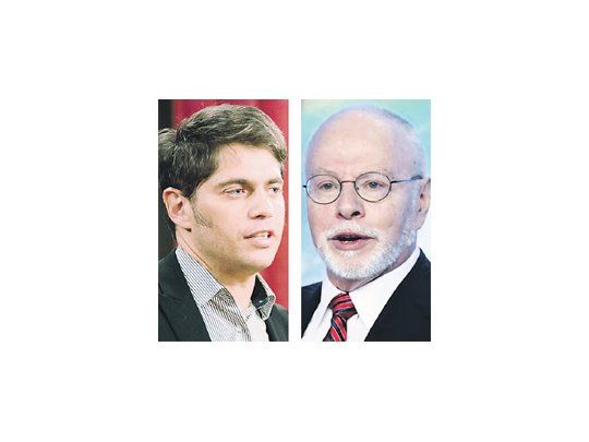 Axel Kicillof y Paul Singer