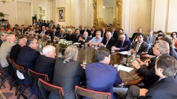 La reunión multisectorial se desarrolló en Casa Rosada. La reunión multisectorial se desarrolló en Casa Rosada.