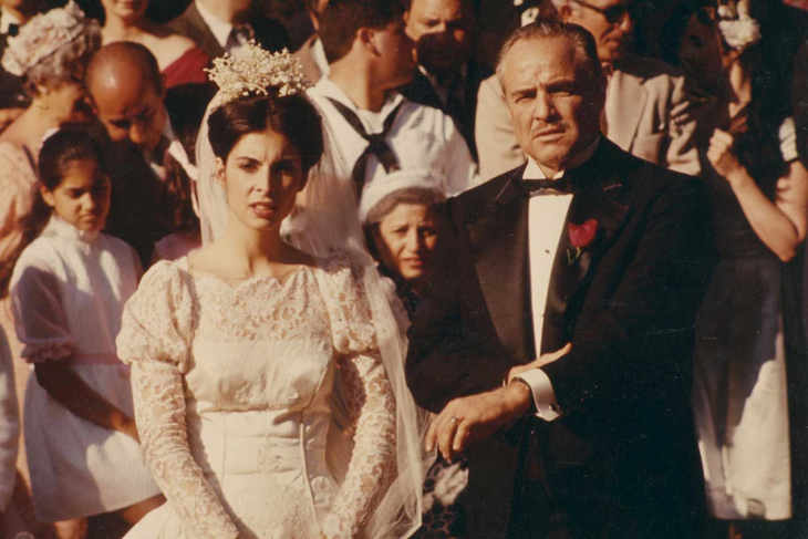 Talia Shire junto a Marlon Brando en Talia Shire junto a Marlon Brando en