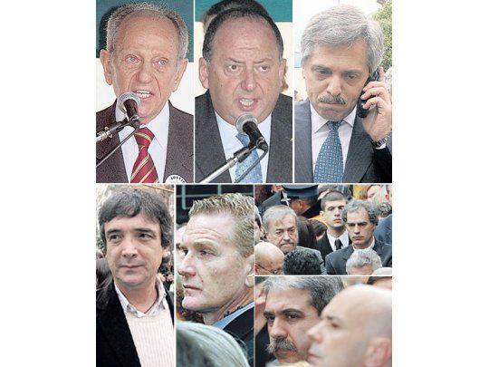 Luis Czyzewski (padre de Paola, una de las víctimas del atentado) y Luis Grynwald (AMIA) hablaron frente a un auditorio que incluyó a Alberto Fernández, Nito Artaza, Francisco de Narváez, Miguel Bonasso y Aníbal Ibarra, Aníbal Fernández y Jorge Telerman, entre muchos otros.