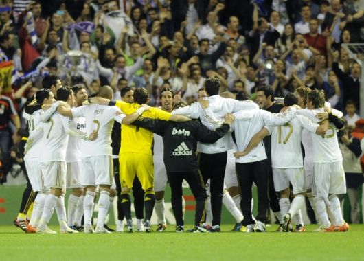 Los festejos de Real Madrid campeón.