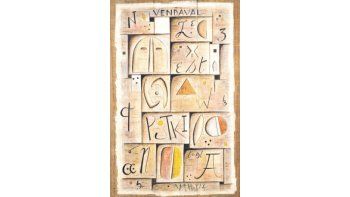 ámbito.com | “Sin título” (1958), óleo y polvo de mármol con incisiones sobre madera, 78,5 x 48,5 cm., de Manuel Aguiar.