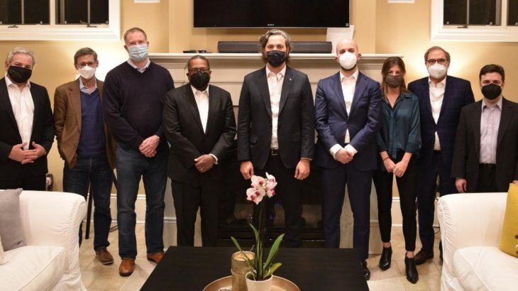 La reunión fue en la sede de la Embajada Argentina, en Washington