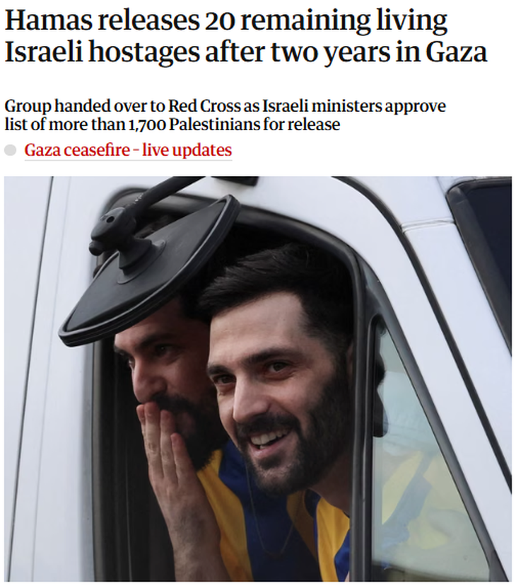 Captura del titular de The Guardian. Captura del titular de The Guardian.