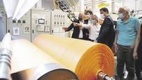 visita. Merediz y Sehtman, ayer durante la recorrida de empresas.