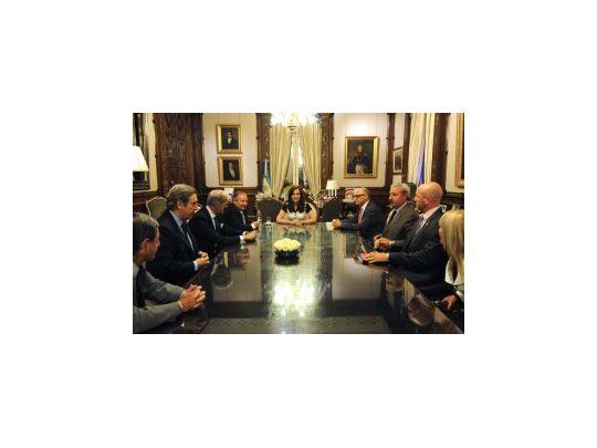 Cristina de Kirchner se reunió con autoridades de la Delegación de Asociaciones Israelitas Argentinas (DAIA), en la Casa de Gobierno.