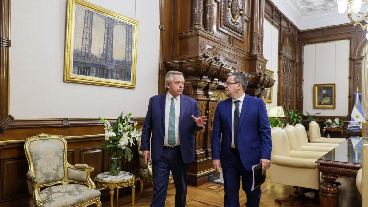 Renta inesperada: Alberto Fernández y Germán Martínez analizaron el futuro del proyecto
