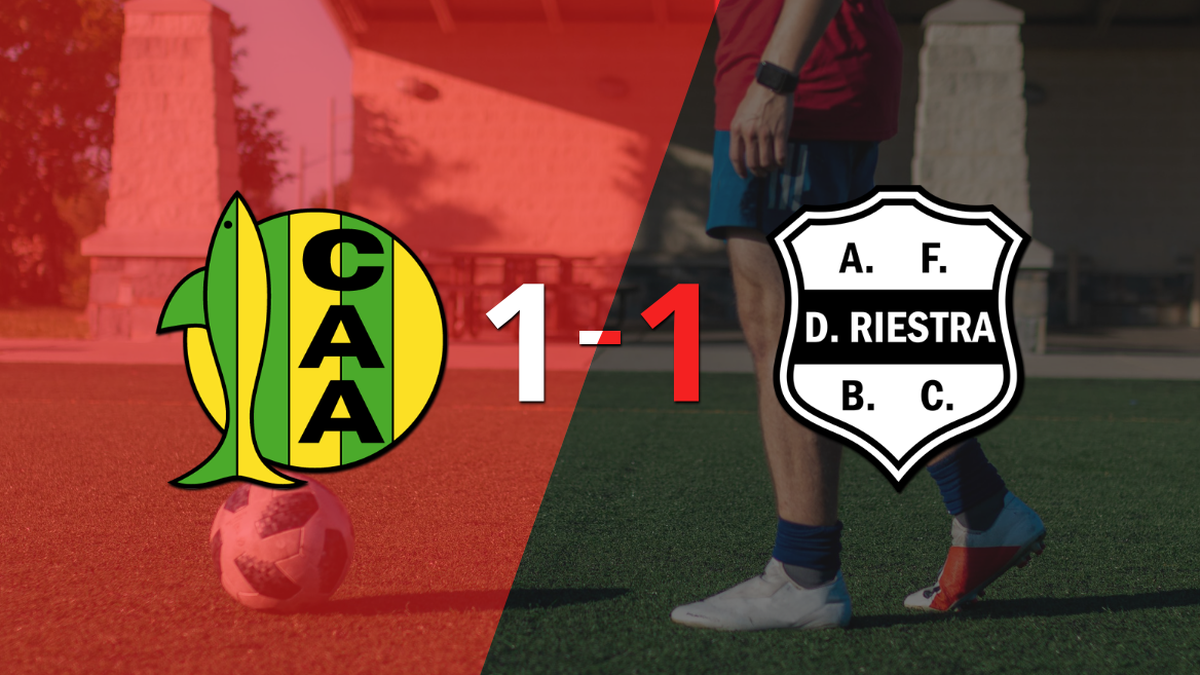 Riestra drew 1-1 on their visit to Aldosivi